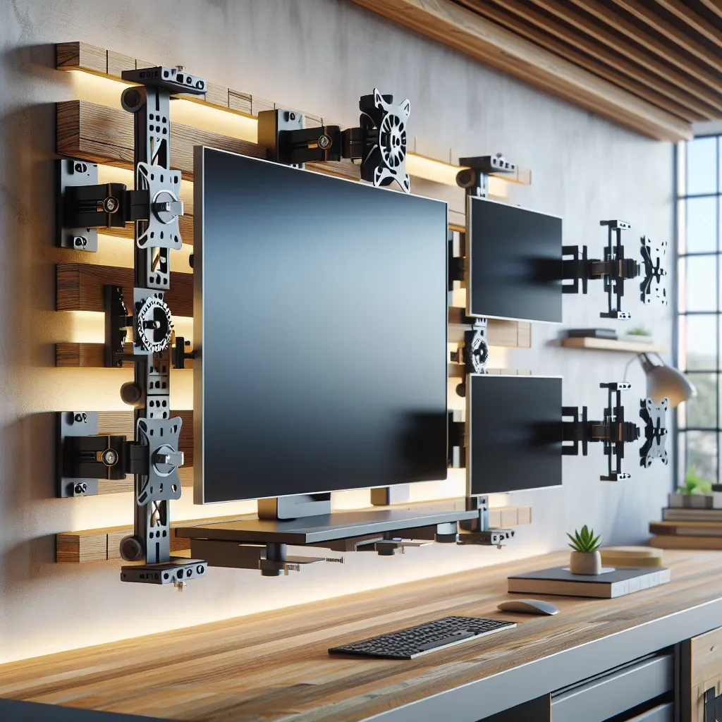 Suportes de parede para monitores com ajuste de inclinação fabricados no Brasil